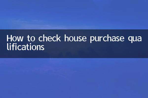 How to check house purchase qualifications