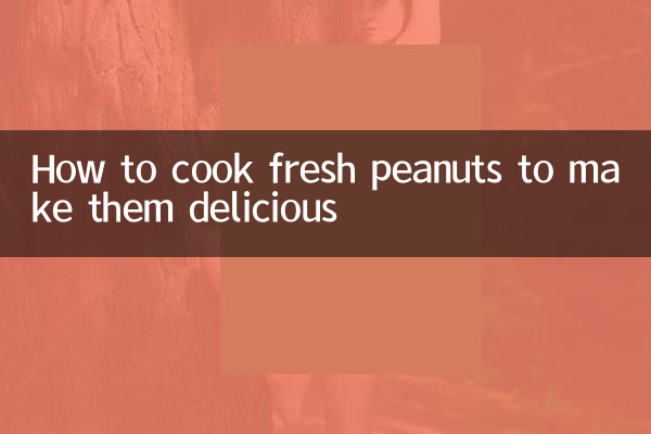 Wie man frische Erdnüsse kocht, um sie köstlich zu machen