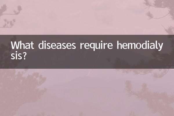 Welche Krankheiten erfordern eine Hämodialyse?