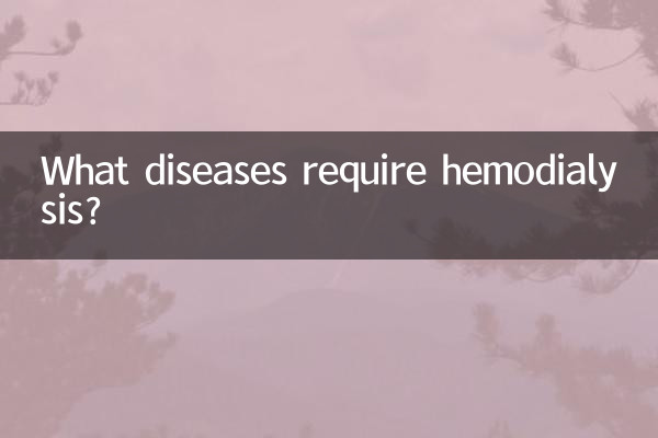 Welche Krankheiten erfordern eine Hämodialyse?