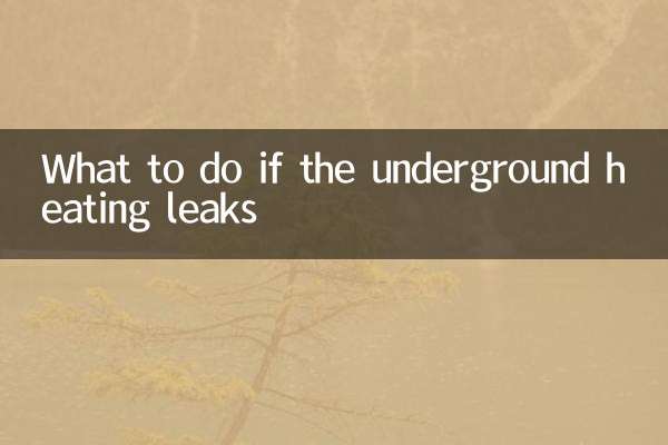 지하난방이 새는 경우 대처방법