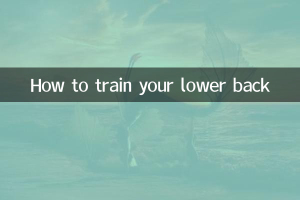 腰を鍛える方法