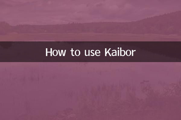 How to use Kaibor