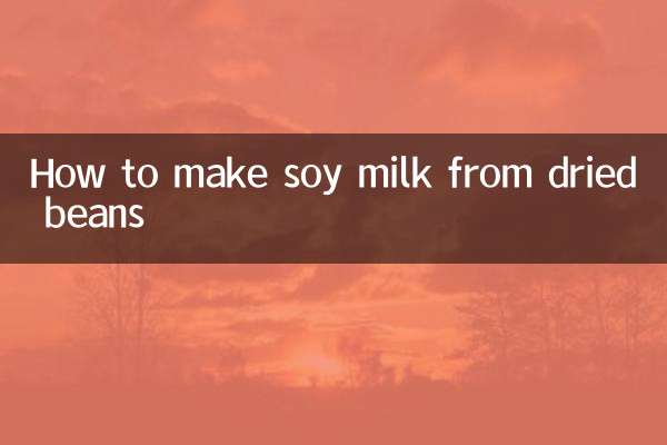 Wie man aus getrockneten Bohnen Sojamilch herstellt