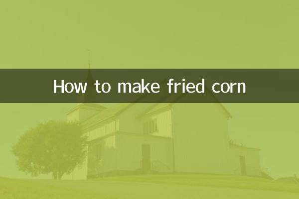 Como fazer milho frito