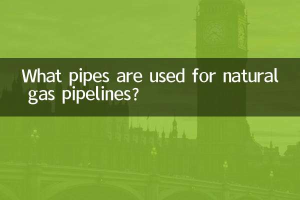 প্রাকৃতিক গ্যাস পাইপলাইনের জন্য কোন পাইপ ব্যবহার করা হয়?