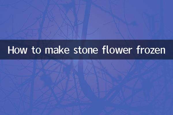 Comment faire figurer la fleur de pierre