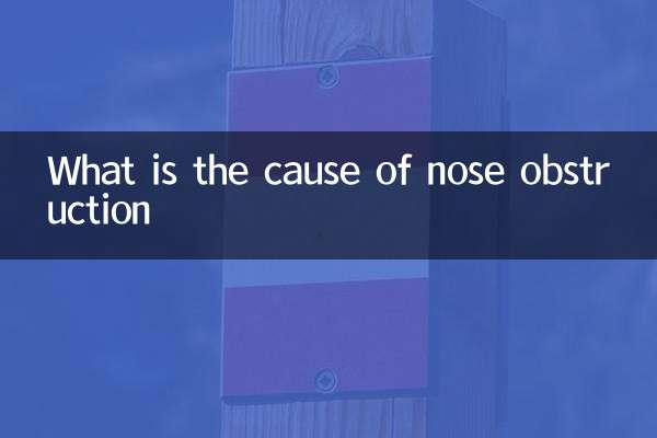 What is the cause of nose obstruction