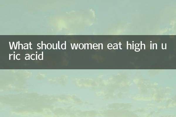 What should women eat high in uric acid