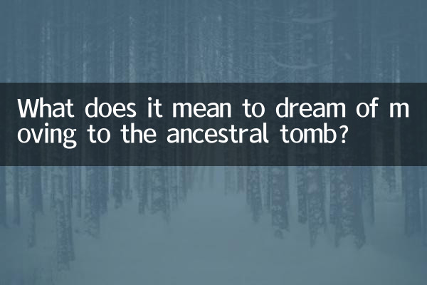 Que signifie rêver de passer à la tombe ancestrale?