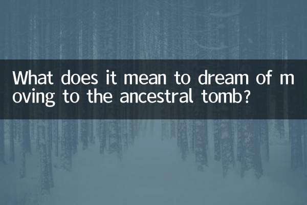 Que signifie rêver de passer à la tombe ancestrale?