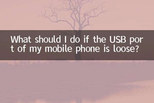 اگر درگاه USB تلفن همراه من سست باشد چه کاری باید انجام دهم؟