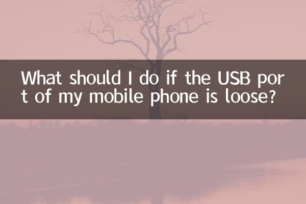 Was soll ich tun, wenn der USB-Anschluss meines Mobiltelefons locker ist?