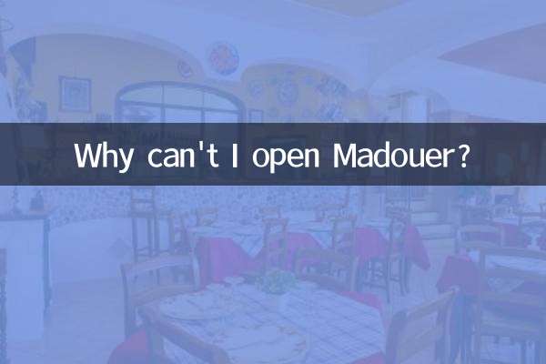 Pourquoi ne puis-je pas ouvrir Madouer ?