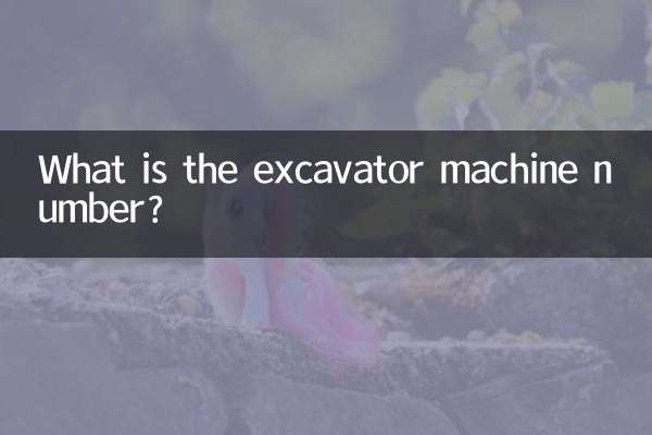 Qual è il numero della macchina dell'escavatore?