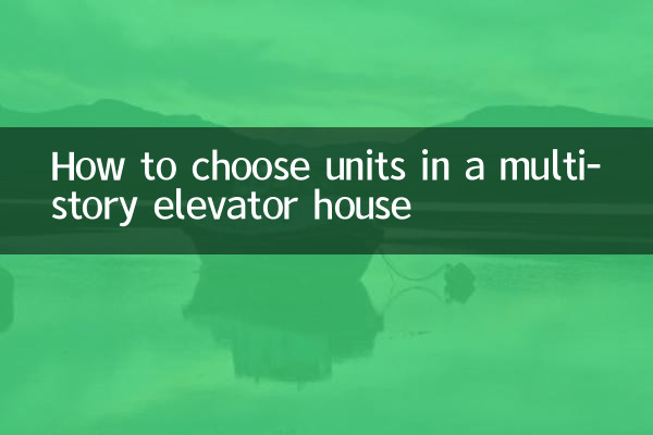 نحوه انتخاب واحدها در خانه آسانسور چند طبقه