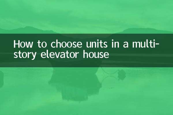 نحوه انتخاب واحدها در خانه آسانسور چند طبقه