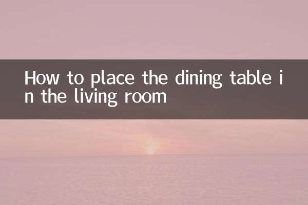 کمرے میں کھانے کی میز کیسے رکھیں