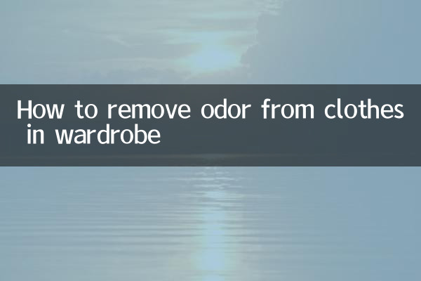 How to remove odor from clothes in wardrobe