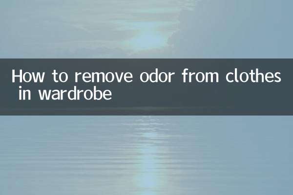 How to remove odor from clothes in wardrobe
