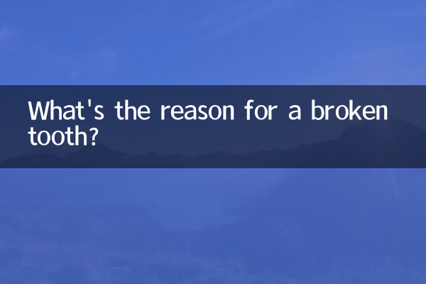 ما هو سبب كسر الأسنان؟