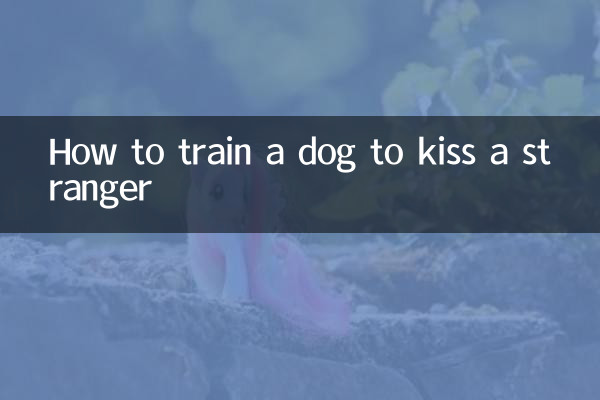 Wie man einem Hund beibringt, einen Fremden zu küssen