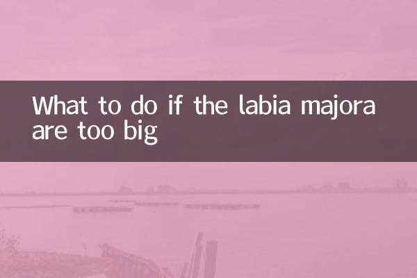 O que fazer se os grandes lábios forem muito grandes