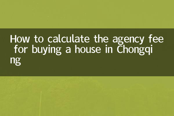 كيفية حساب رسوم الوكالة لشراء منزل في تشونغتشينغ