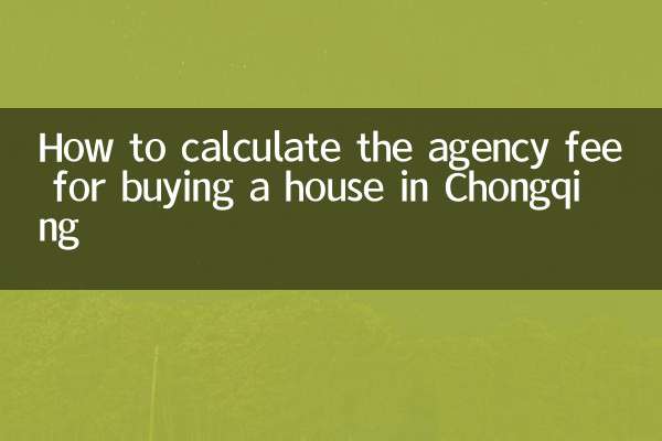 كيفية حساب رسوم الوكالة لشراء منزل في تشونغتشينغ