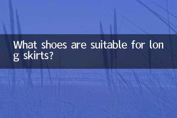 ¿Qué zapatos son adecuados para faldas largas?