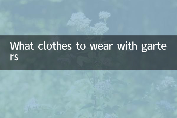 गार्टर के साथ कौन से कपड़े पहनने हैं
