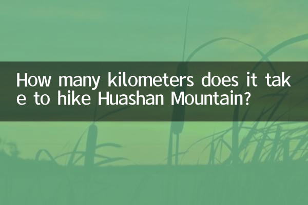 ¿Cuántos kilómetros se necesitan para caminar por la montaña Huashan?