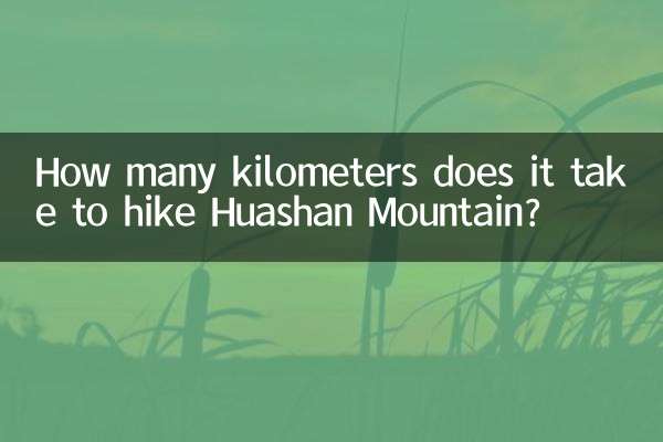 ¿Cuántos kilómetros se necesitan para caminar por la montaña Huashan?