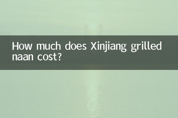 Combien coûte le naan grillé du Xinjiang ?