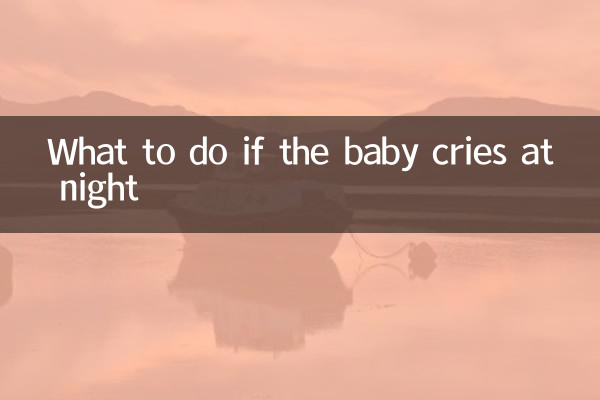 রাতে শিশু কাঁদলে কি করবেন