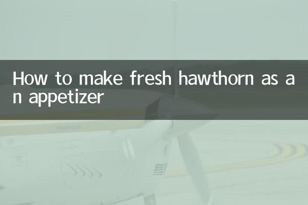 Cómo hacer espino fresco como aperitivo