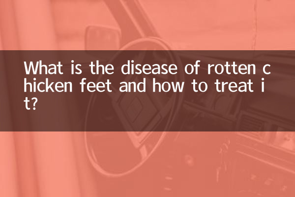 What is the disease of rotten chicken feet and how to treat it?