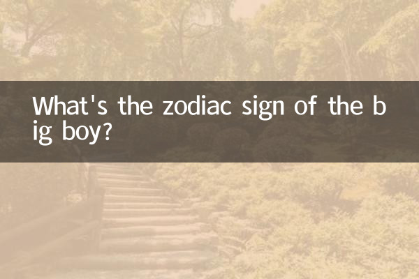 What's the zodiac sign of the big boy?