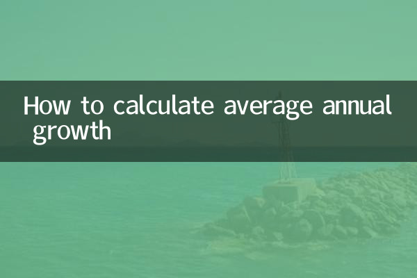 How to calculate average annual growth