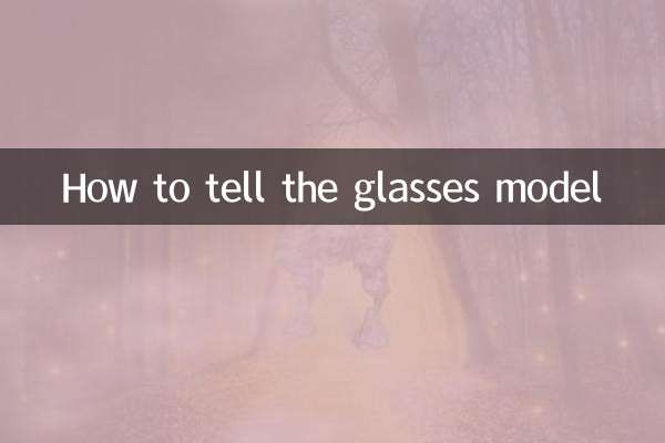 안경 모델을 알려주는 방법