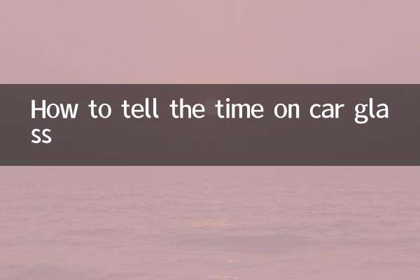 Come leggere l'ora sul vetro dell'auto