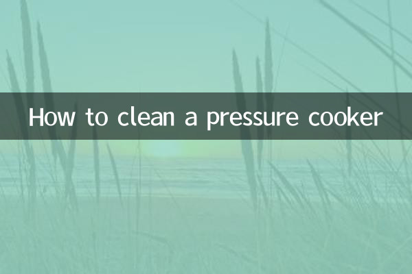 Cómo limpiar una olla a presión