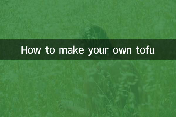 自分で豆腐を作る方法
