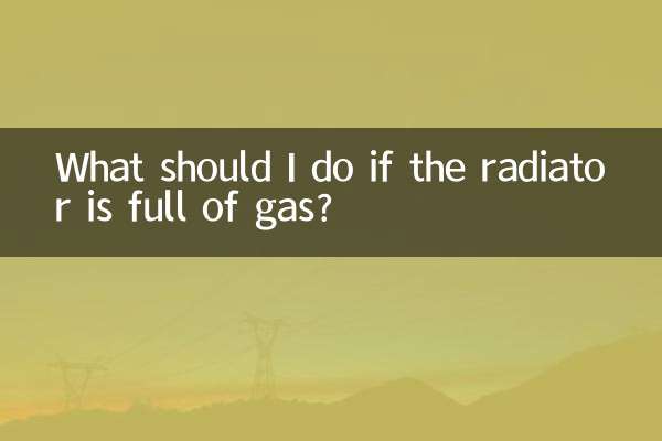 Que dois-je faire si le radiateur est plein de gaz ?