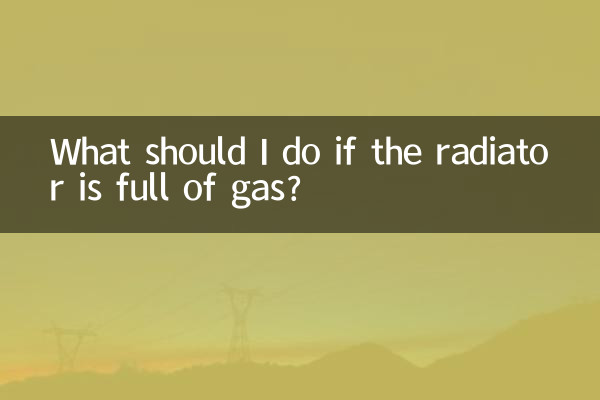 Cosa devo fare se il radiatore è pieno di gas?