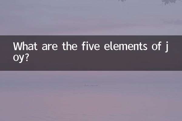 Quali sono i cinque elementi della gioia?