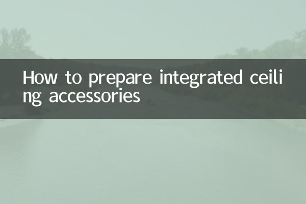 Come preparare gli accessori integrati a soffitto