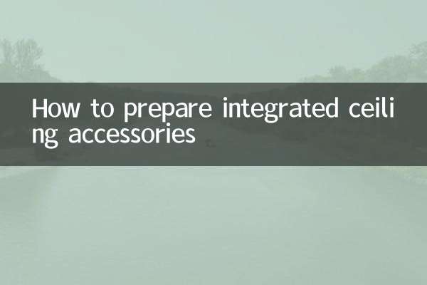 Come preparare gli accessori integrati a soffitto