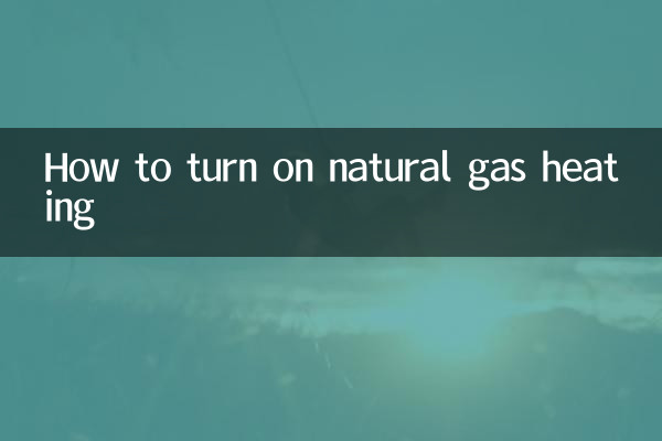 Cómo encender la calefacción de gas natural