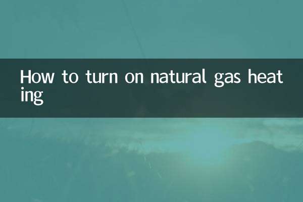 Cómo encender la calefacción de gas natural